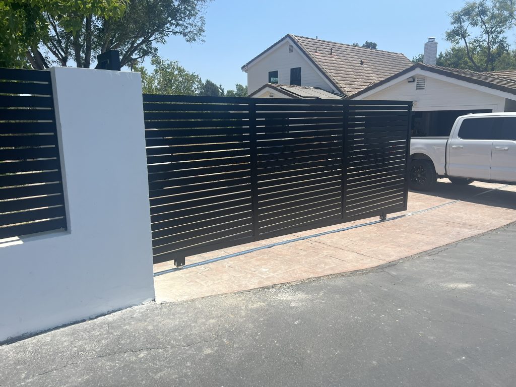 Wrought iron fence